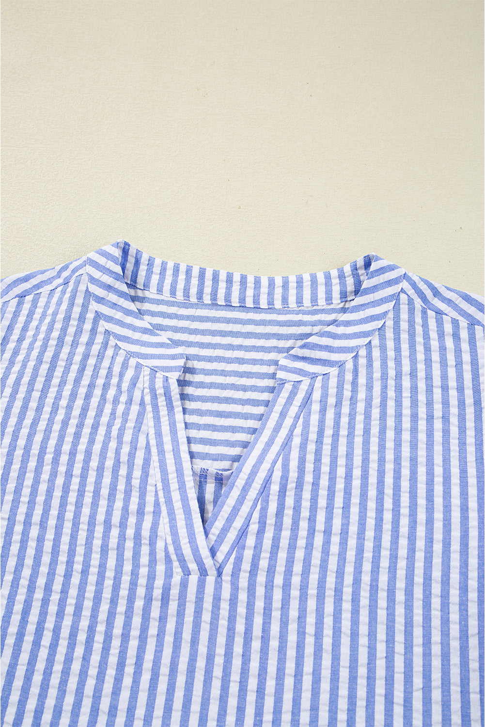 Stripe Bracelet Sleeve Tiered Dress with Pockets