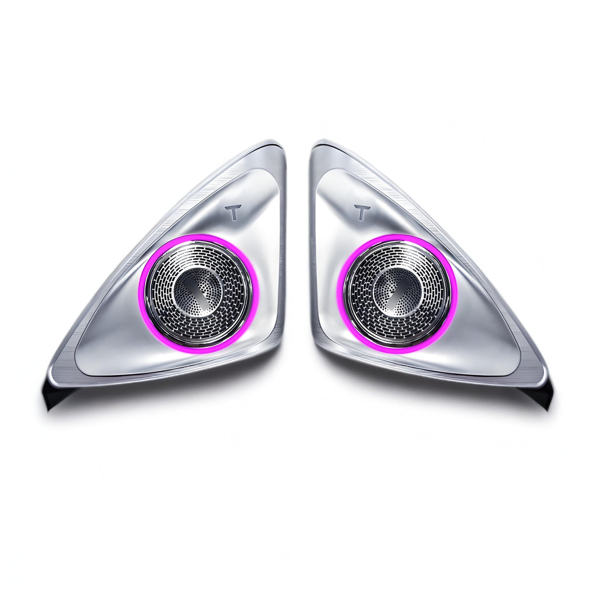 TESERY 4D Rotating LED Ambient Tweeter Speakers for Model Y Juniper / Model 3 Highland
