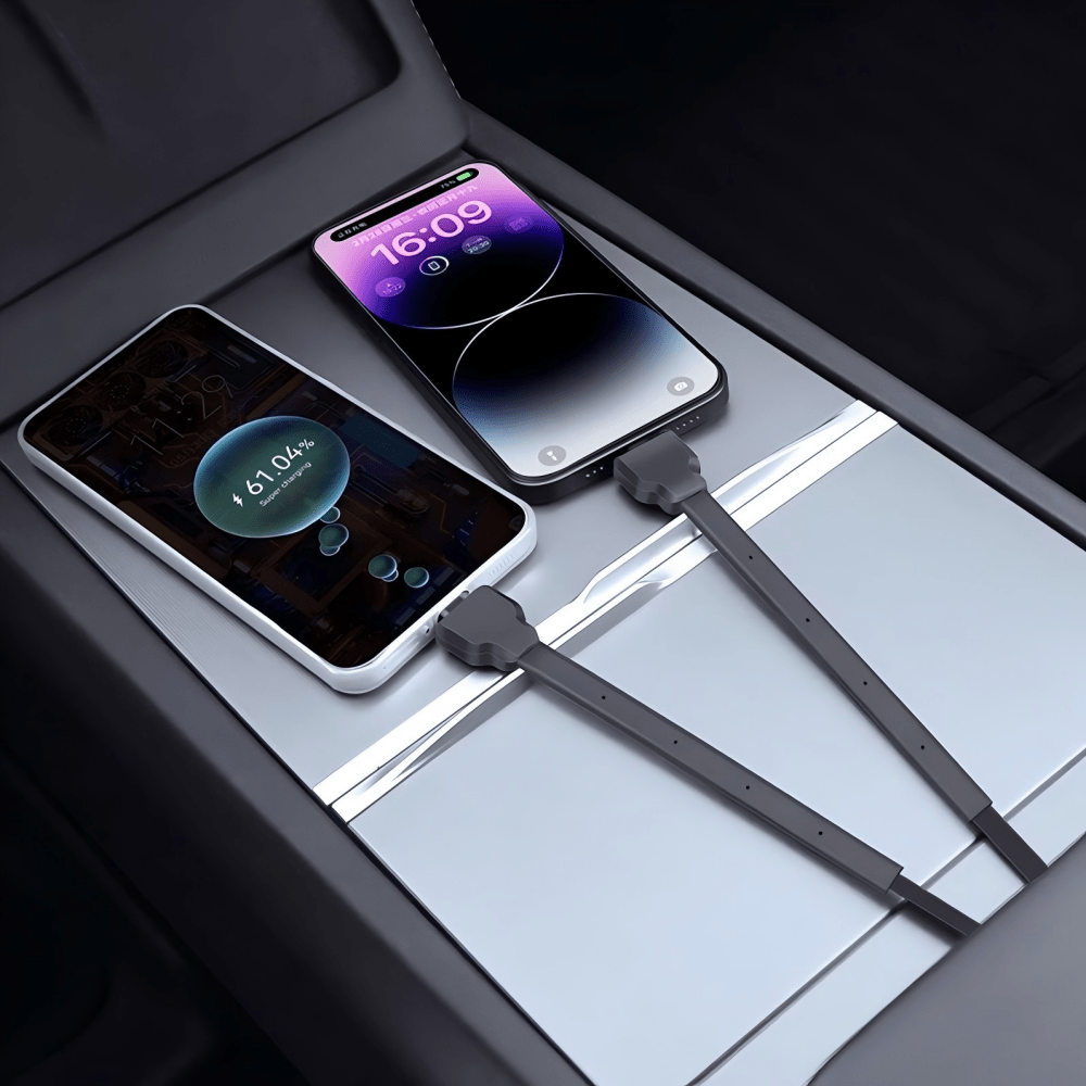 Armrest Box Hidden Expansion Dock for Model Y Juniper & Model 3 Highland